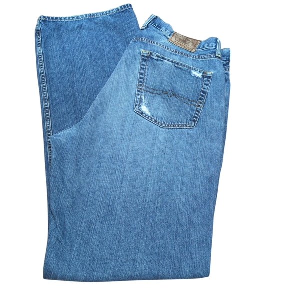 Lucky Brand Other - Lucky Brand By Gene Montesano Men's Classic Blue Straight Jeans Long Inseam